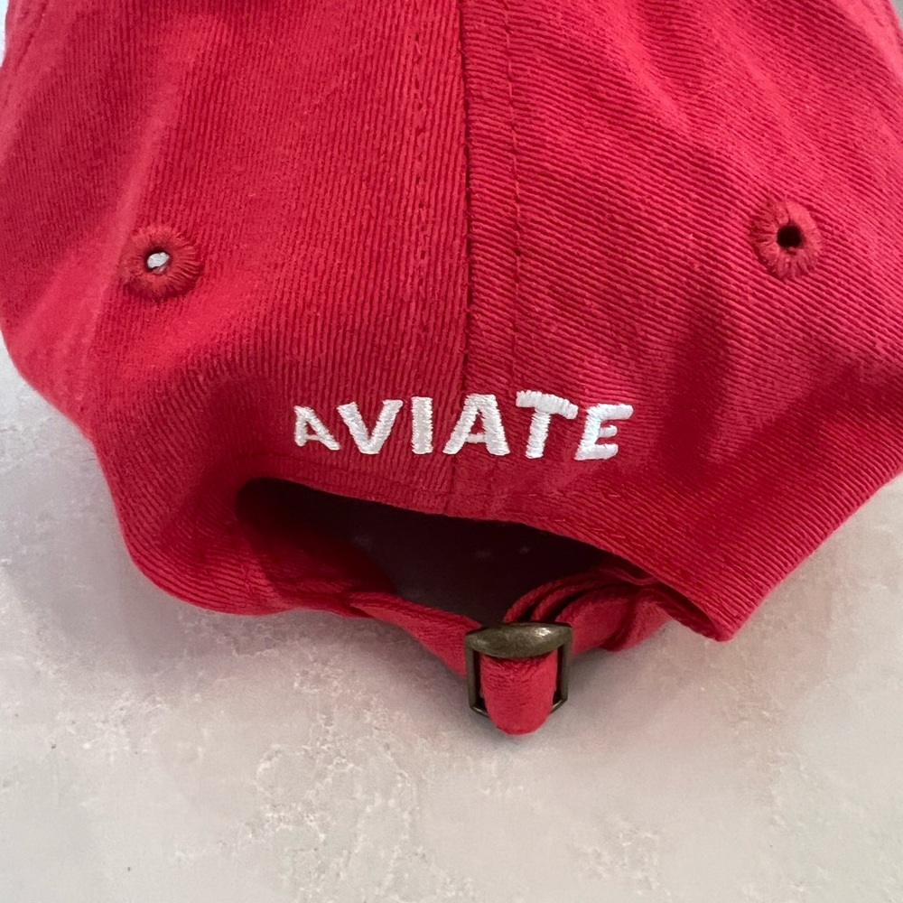 Red AVIATE “XNA” Airport Code Hat – Adjustable ✈️ - Picture 2 of 3